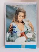 Ursula Andress signed colour photograph