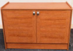 20th century teak two door side cabinet reasonable used condition