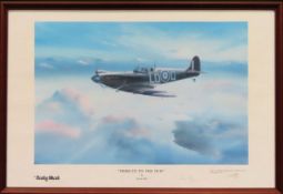 Keith Hill framed pencil signed polychrome print "Tribute to the Few" Limited Edition 1031 of