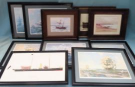 Parcel of various shipping related prints All in used condition, unchecked