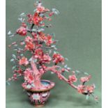 Decorative 20th century Oriental model of a bonzai type tree. Approx. 52cms H appears reasonable