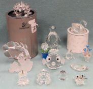Parcel of various Swarovski crystal mostly animals, etc all used and unchecked