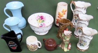 Sundry ceramics Inc. Sylvac, Lovatts, Crown Ducal, etc all used and unchecked