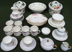 Sundry ceramics Inc. Royal Worcester, Royal Albert, Royal Doulton, etc all used and unchecked
