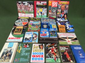Parcel of Football related volumes, annuals, magazines All in used condition, unchecked