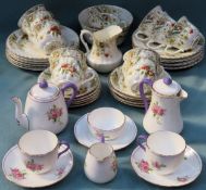 Sundry ceramics Inc. Royal Albert Crown China, plus Crown Staffordshire breakfast set all used and