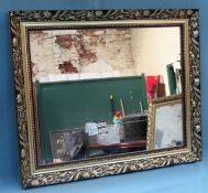 20th century gilded wall mirror. Approx. 50cms x 60cms reasonable used condition