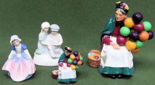 Royal Doulton and other figures all used and unchecked