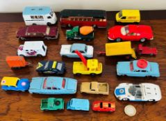 VARIOUS CORGI AND DINKY DIECAST AND PLASTIC MODELS, MID 20th CENTURY AND LATER