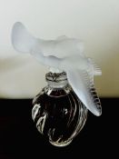 LALIQUE DISPLAY PERFUME BOTTLE, APPROX 21cm HIGH