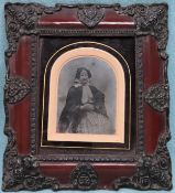 Wooden framed Antique Ambrotype portrait. Approx. 22 x 20cm