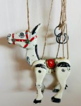 "MUFFIN THE MULE" ARTICULATED PUPPET, ORIGINAL STRINGS