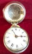 SILVER PAIR CASED FUSEE POCKET WATCH, CIRCA 1760s, GEORGE WASHBOURN, GLOUCESTER, No 145