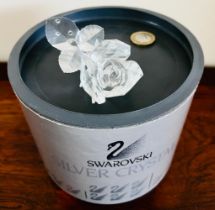 SWAROVSKI CRYSTAL ROSE IN ORIGINAL BOX