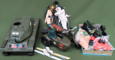 Quantity of 1960's/70's mixed Action Man toys Inc. three figures etc all used and unchecked