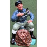 Royal Doulton glazed ceramic figure - The Lobster Man. HN2317 reasonable used condition