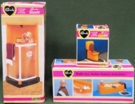 1970/80's Pedigree Sindy boxed Bathroom related items All in used condition, unchecked