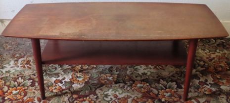 G Plan style 1970's coffee table. Approx. 36cm H x 122cm W x 51cm D Used condition, scuffs and