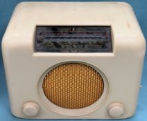 Vintage cream coloured Bush Type D.A.C 90A radio used not tested