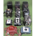 Quantity of vintage cameras all used and unchecked