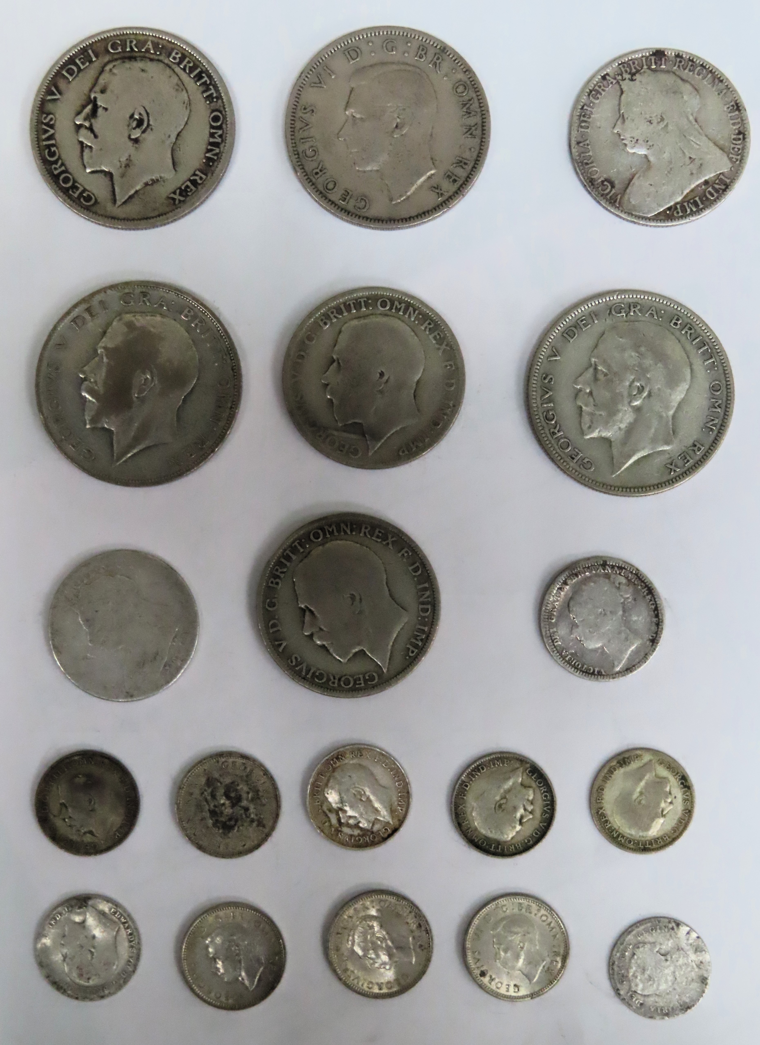 Various Victorian and Georgian Silver coinage. Total Weight Approx. 110.2g All used - Image 2 of 2