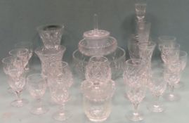 Parcel of various glassware Inc. stemmed glasses, decanter, bowls etc all used and unchecked