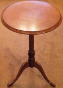 20th century mahogany tripod wine table. Approx. 67 x 41cms D reasonable used condition minor scuffs