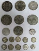 Various Victorian and Georgian Silver coinage. Total Weight Approx. 110.2g All used