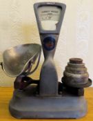 Vintage set of 'Vandome's' sweet scales. Approx. 43cms H used condition wear and tear