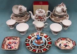 Sundry ceramics Inc. Royal Crown Derby plate, Colclough teaware, Masons, Mickey Mouse figure, etc