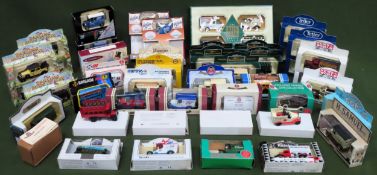 Large quantity of boxed diecast vehicles Inc. Corgi, etc all used and unchecked