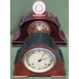 Three various vintage mantle clocks All in used condition, unchecked and not tested for working