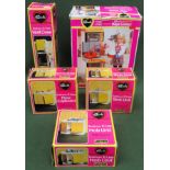 1970/80's Pedigree Sindy five various boxed kitchen related items All in used condition, unchecked
