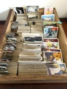 TRAY OF VARIOUS PART SETS OF CIGARETTE AND TRADE CARDS INCLUDING ALLEN BURY'S FOODS, PLAYERS GOLF,