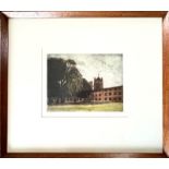 GEORGE DROUGHT, LITHOGRAPH, 'DALE HALL' (MOSSLEY HILL), 2 OF 20, APPROX 18 x 24cm