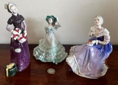 ROYAL DOULTON FIGURES- KATE, GOOD DAY SIR AND HAPPY ANNIVERSARY