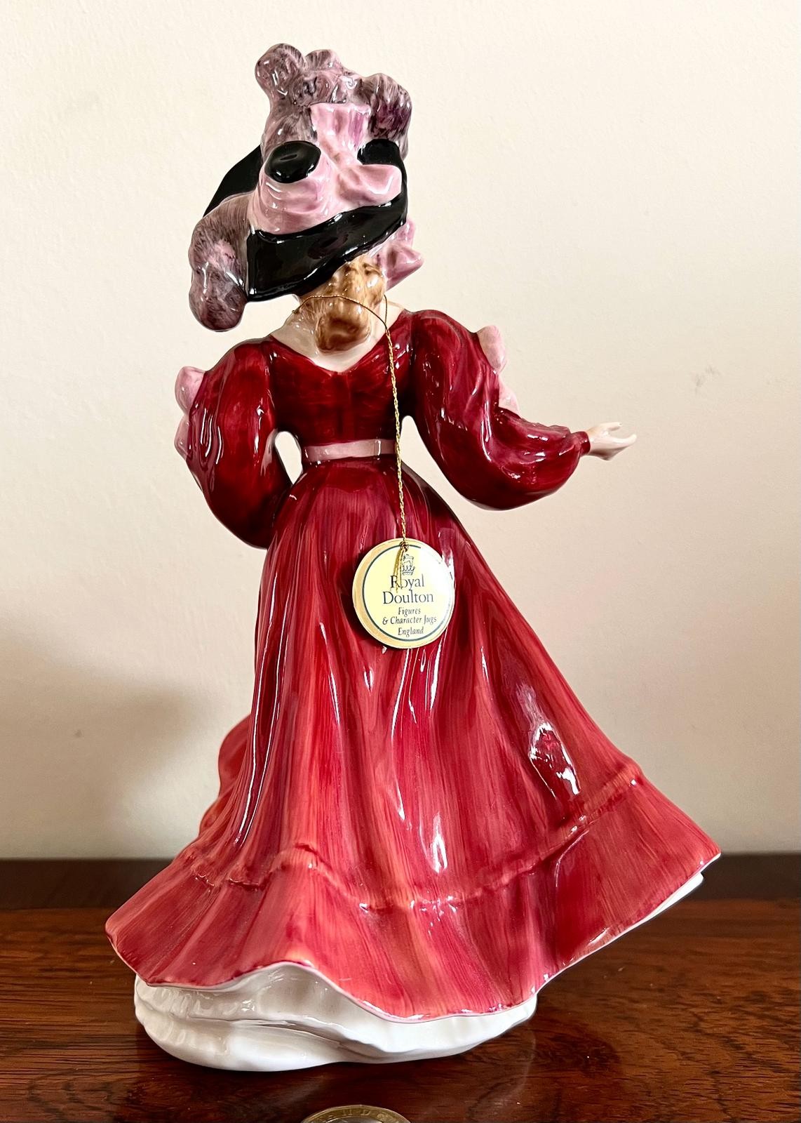 ROYAL DOULTON FIGURE PATRICIA HN3365, MODELLED BY VALERIE ALLAND, FIGURE OF THE YEAR 1993 - Image 2 of 4