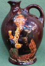 Royal Doulton 'Dewar's Whiskey' advertising ceramic flagon depicting Bonnie Prince Charlie.