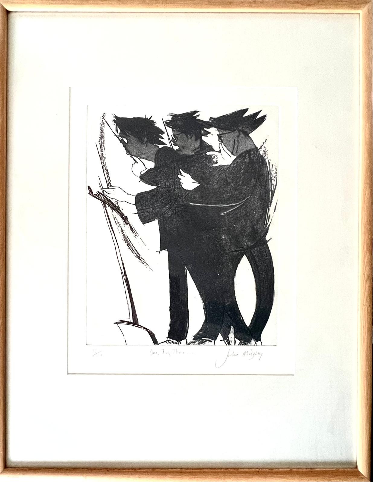 JULIA MIDGLEY, LITHOGRAPH, '1,2,3', MANCHESTER COLLEGE OF MUSIC, 12 OF 20, SIGNED BOTTOM RIGHT,