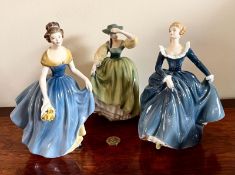 ROYAL DOULTON FIGURES- BUTTERCUP, FRAGRANCE AND MELANIE