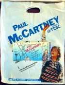 PAUL MCCARTNEY TICKET, KINGS DOCK COMPLIMENTARY 28th JUNE 1990, PLUS PLASTIC CARRIER BAG