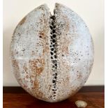 ALAN WALLWORK 1931-2019, FINE WORK SPLIT SEED STONEWARE, INITIALLED, APPROX 22 x 19cm