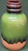 West Germany - Jasba drip glazed pottery vase. No. 1168-20. Approx. 20.5cms H reasonable used
