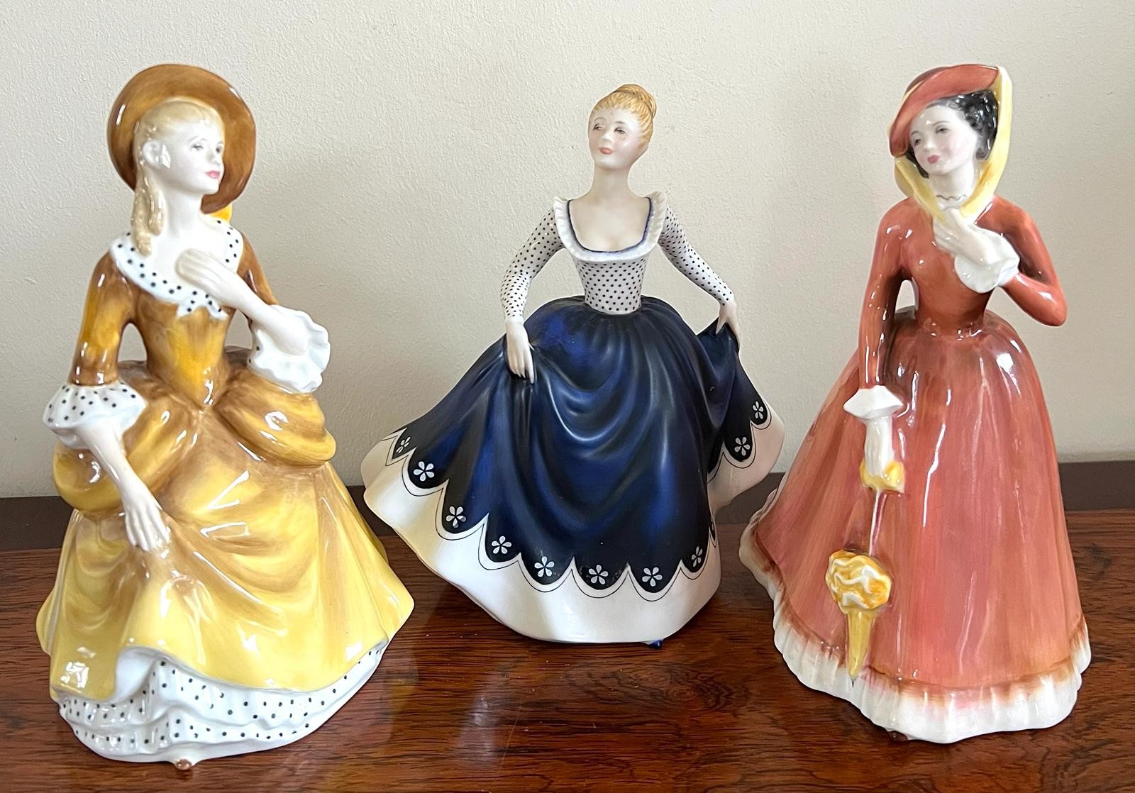 ROYAL DOULTON FIGURES- SANDRA HN2275, JULIA HN2705, LISA HN2310