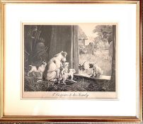 STANLEY BERKLEY, PAIR OF MONCHROME ENGRAVINGS "A CREDIT OF HIS FAMILY AND "DISGRACE TO HIS FAMILY"