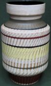 Dümler & Breiden Germany - Unglazed pottery vase. No. 108-30. Approx. 31cms H reasonable used