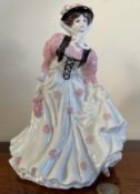 COALPORT FIGURE MINSTER BELLE, NO 362/750, APPROX 23cm HIGH