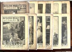 DETECTIVE WEEKLY STARING SEXTON BLAKE, TWELVE ISSUES 1933 NOs 1,2,5,6,7,10, 12, 14, 15, 32, 38, 41