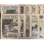 DETECTIVE WEEKLY STARING SEXTON BLAKE, EIGHTEEN ISSUES 1933 NOs 43, 46, 51, 54, 55, 56, 57, 58,