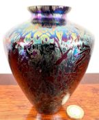 ROYAL BRIERLEY SHOULDERED VASE, SIGNATURE TO BASE, APPROX 13cm HIGH